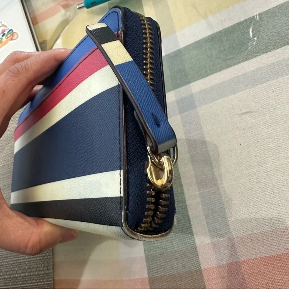 Kate Spade Laurel Way Neda Continental Striped Wallet - Picture 3 of 11